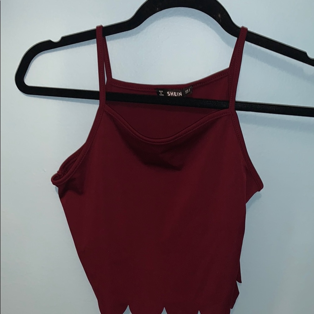 Maroon crop top!